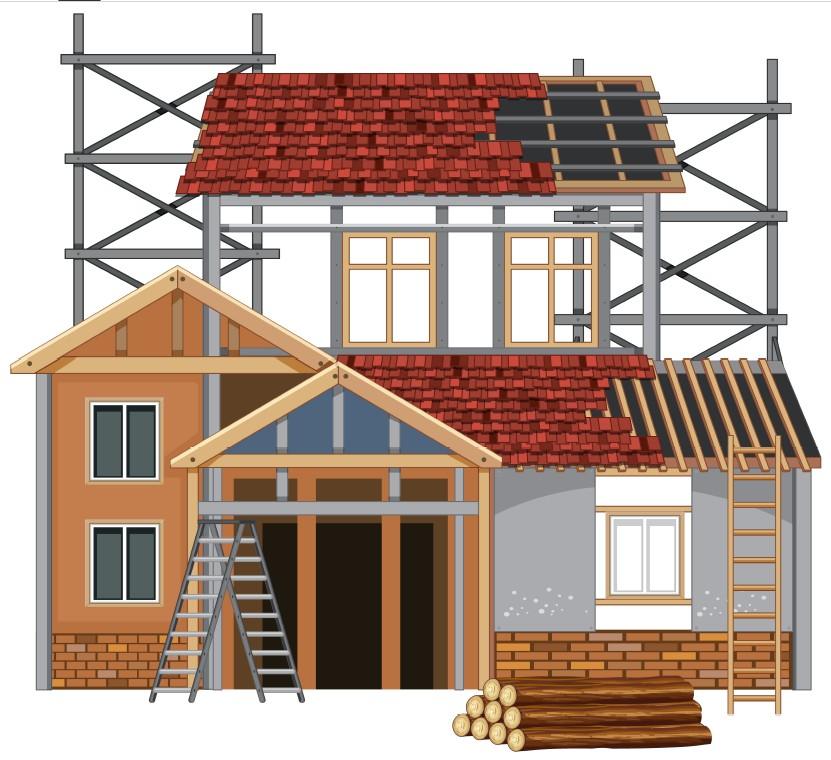 house under renovation to add space